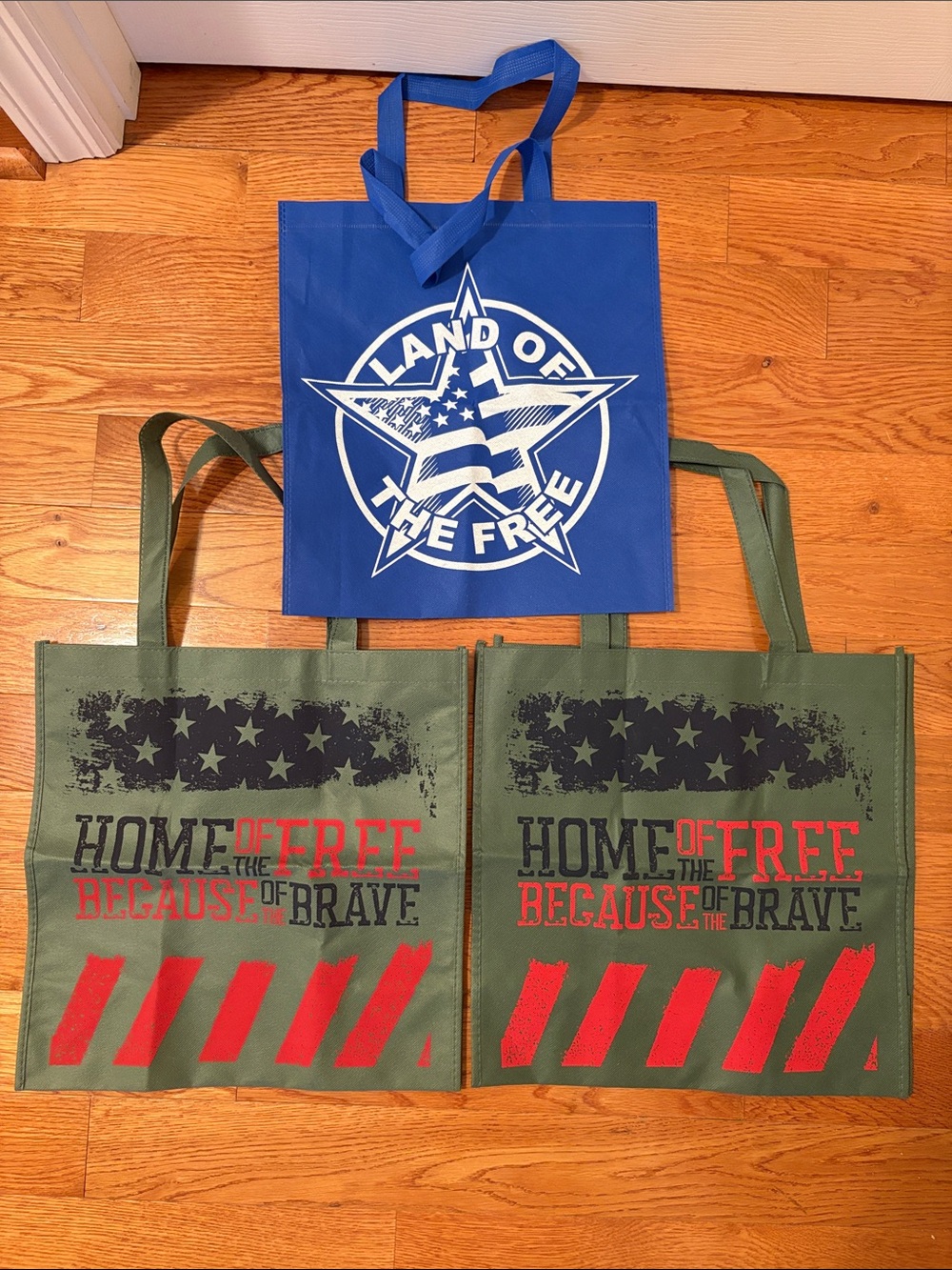 Set of 3 reusable totes